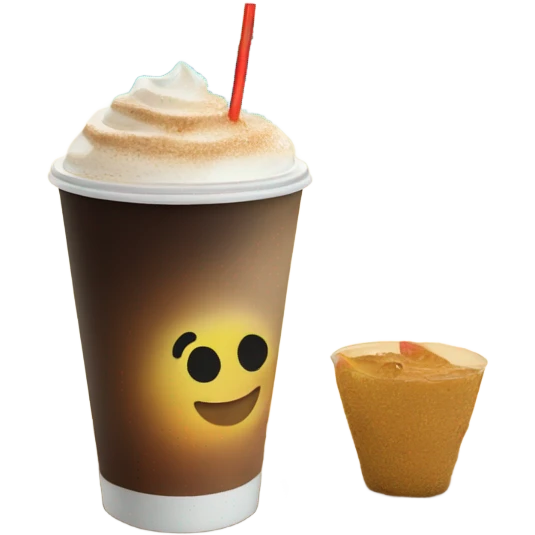 Coffee on the beach drinking a cocktail emoji