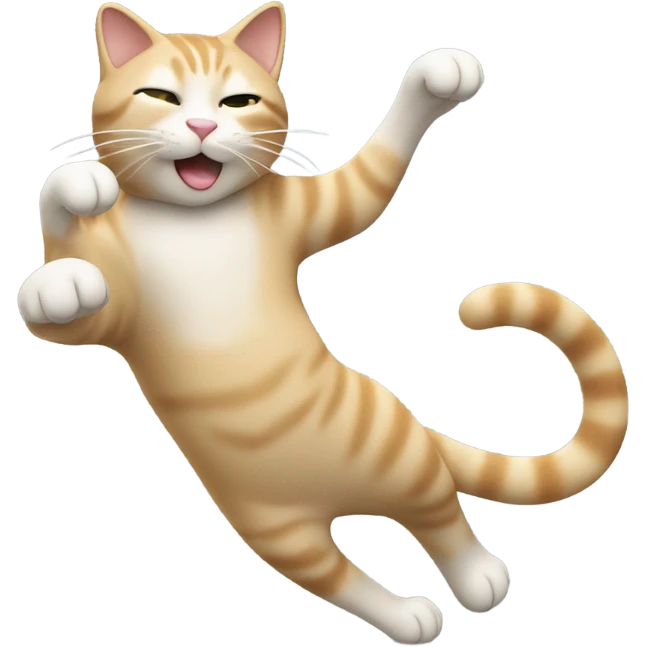 Cat noodling emoji