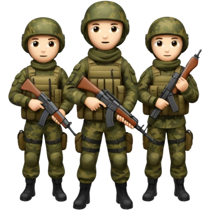 Forze speciali russe con la AK-47 emoji