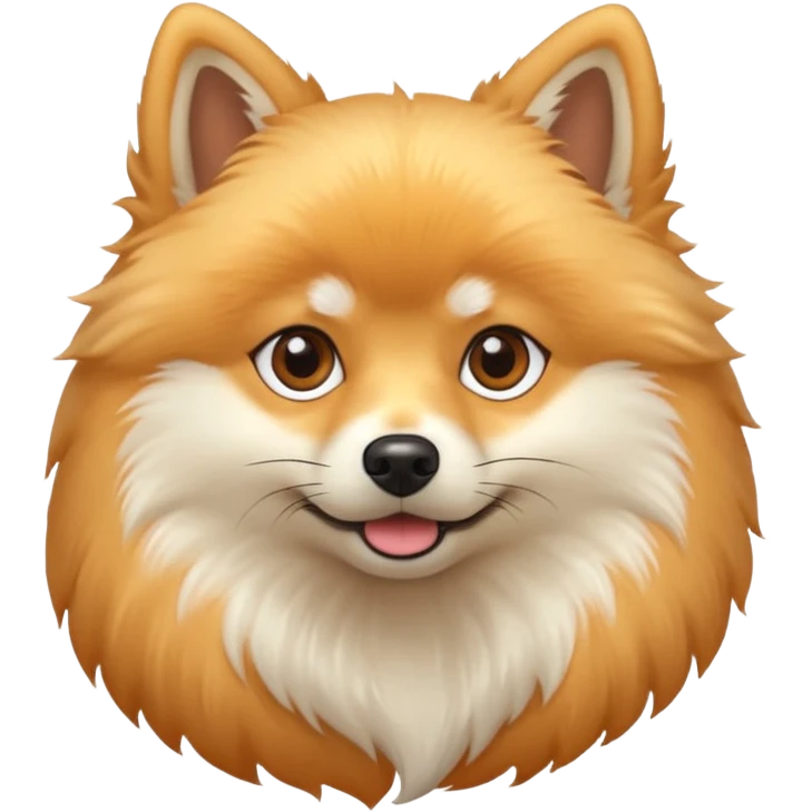 Шпиц светлая шерсть  emoji