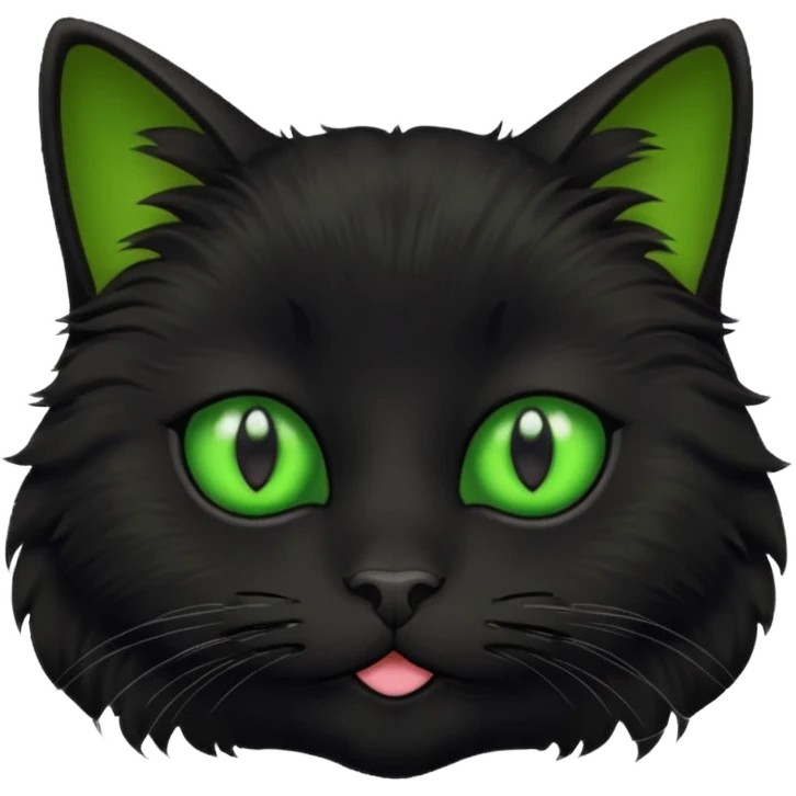 Black Kitty face emoji