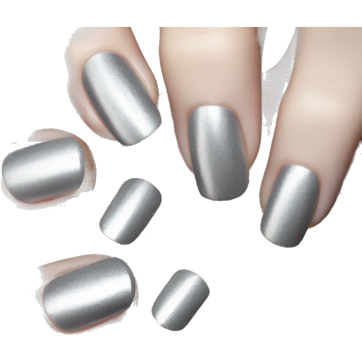 silver manicure  emoji
