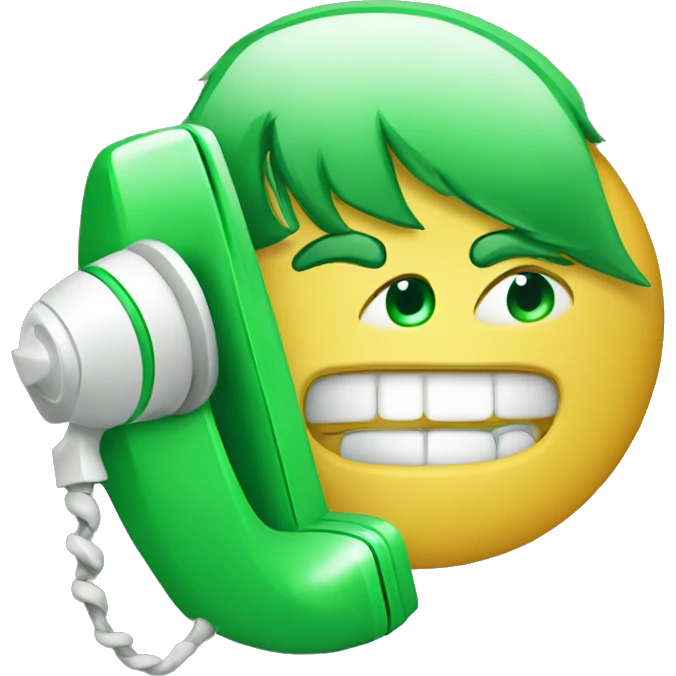 incoming call green caller emoji