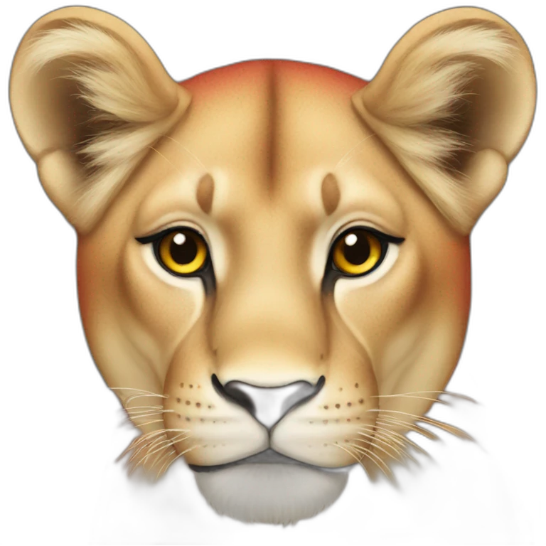 Red lioness emoji