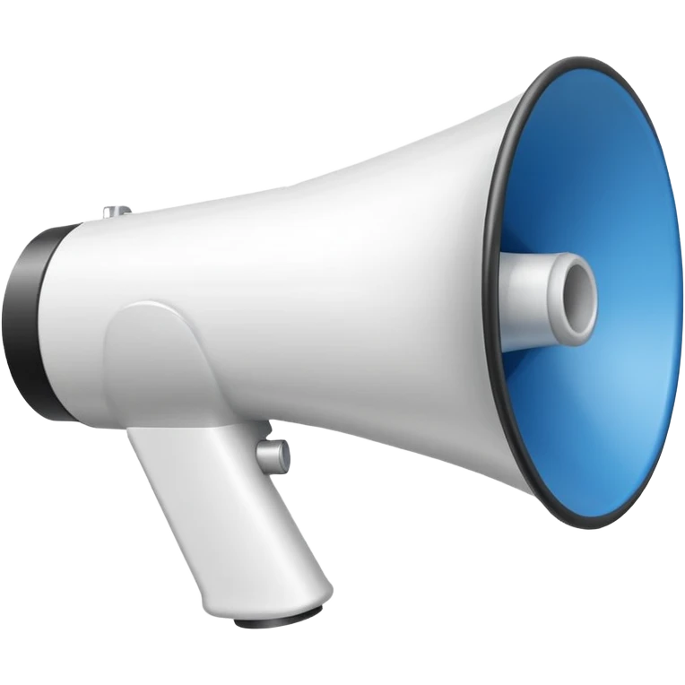 white megaphone emoji