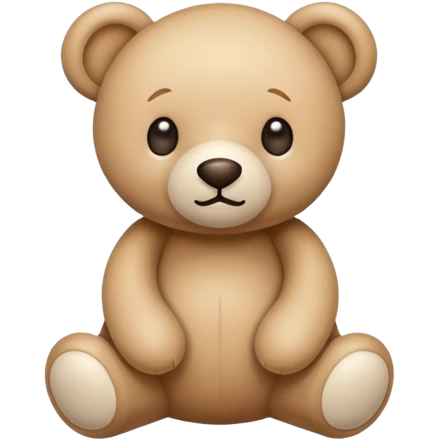 beige teddy bear emoji