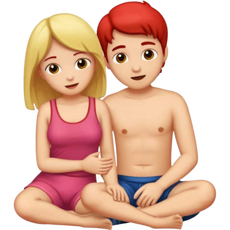 Boy and girl having sex emoji