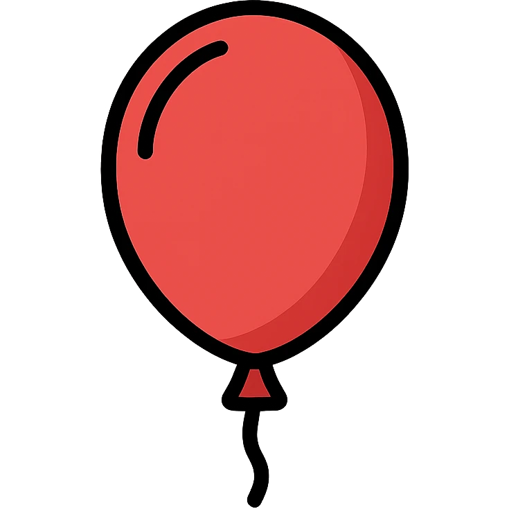 red balloon emoji