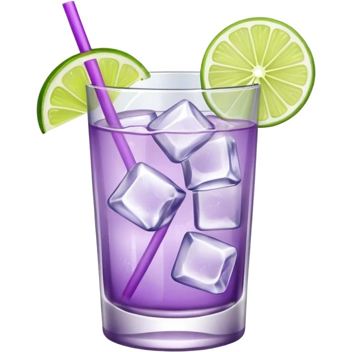 Cocktail light purple emoji