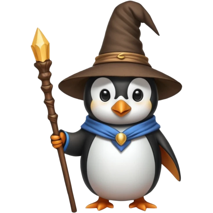 Penguin Wizard emoji