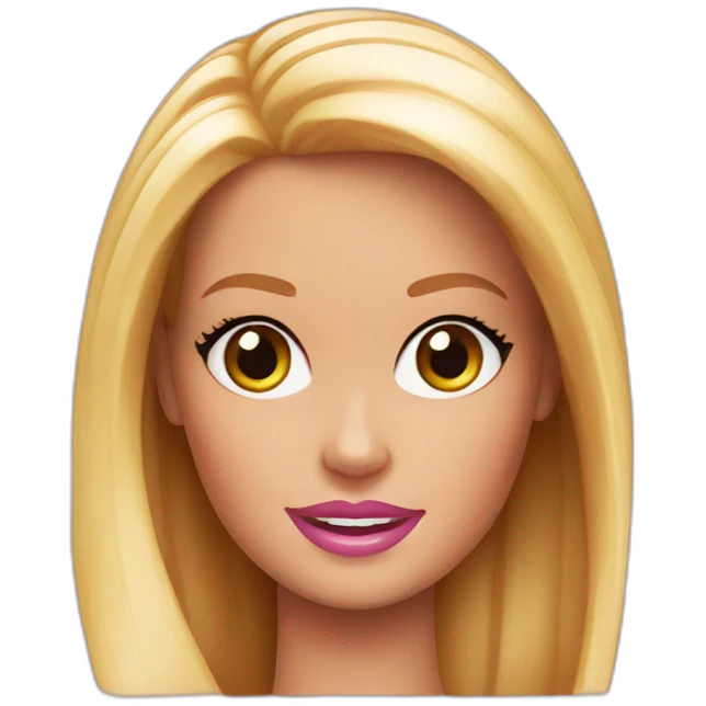 Barbie face emoji