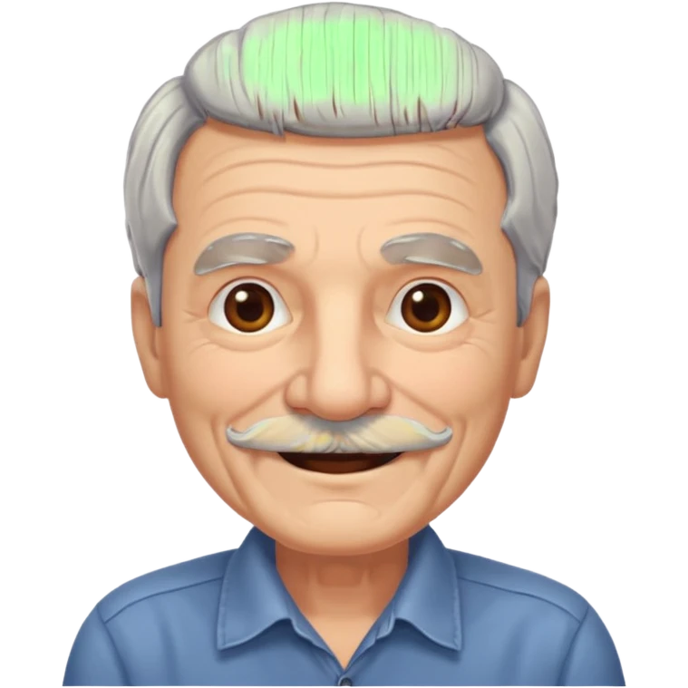 black mustache old man,Big black mustache. emoji