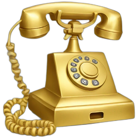 Phone gold  emoji