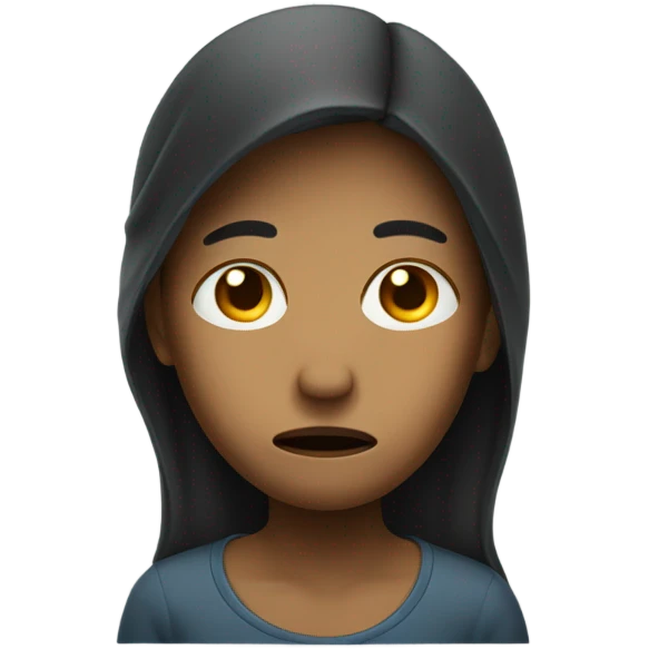 A person crying  emoji