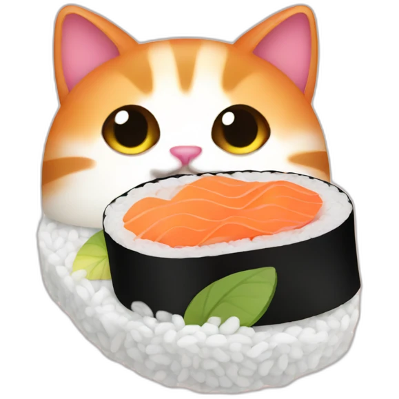 sushi cat emoji