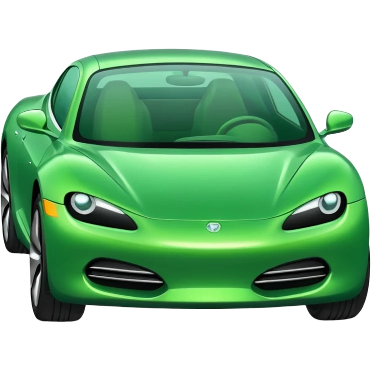 auto verde nuevo emoji
