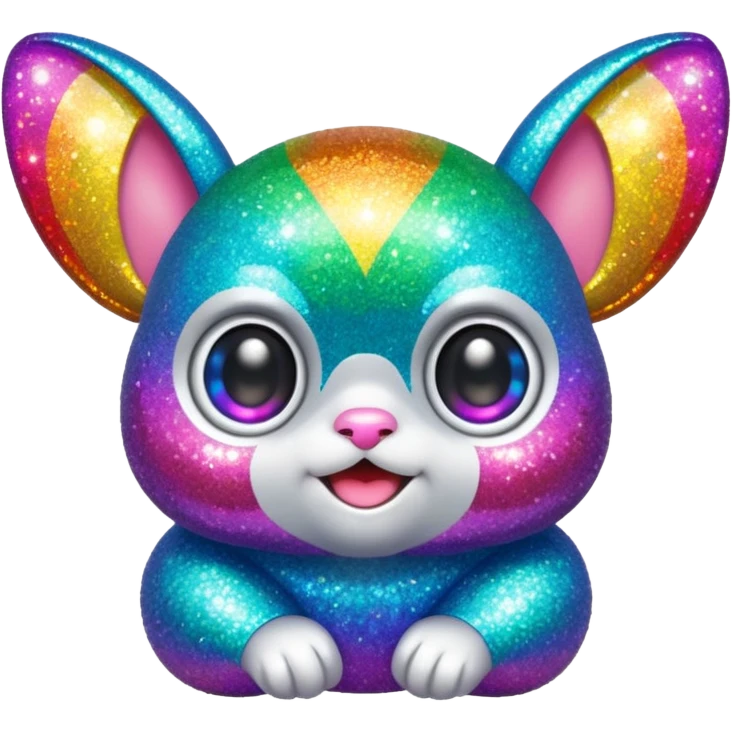 rainbow glitter gizmo  emoji