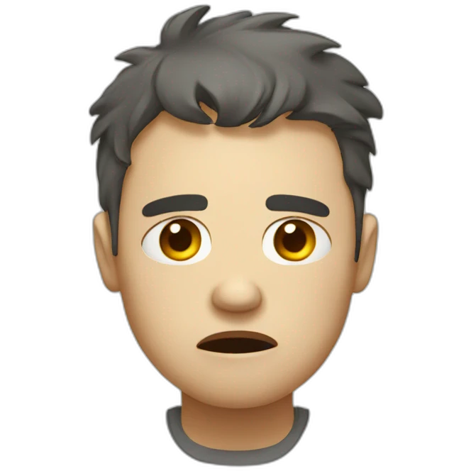 stressed and tired person emoji