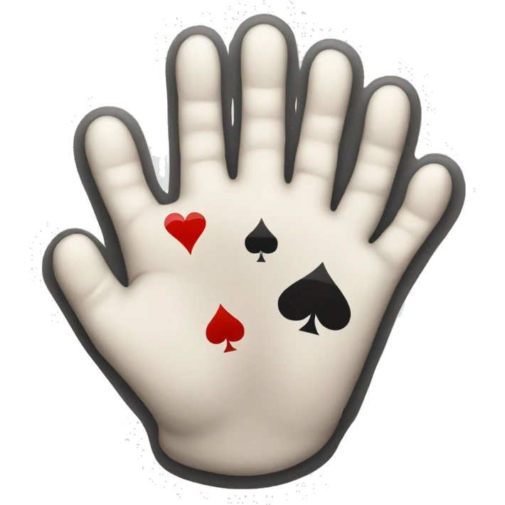 hand of blackjack emoji