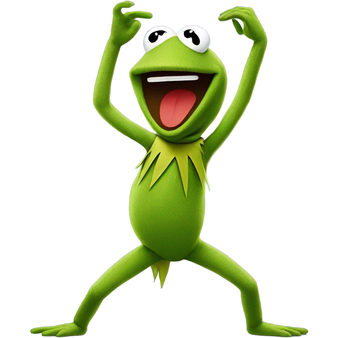 Kermit twerking emoji