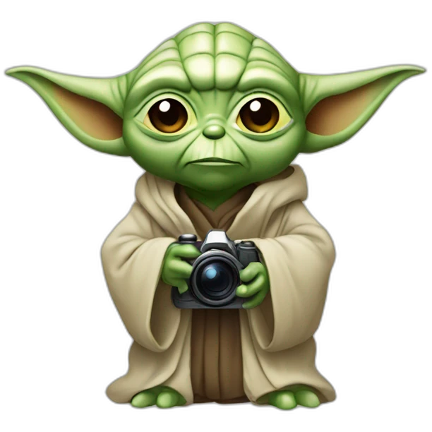 Yoda con camara emoji