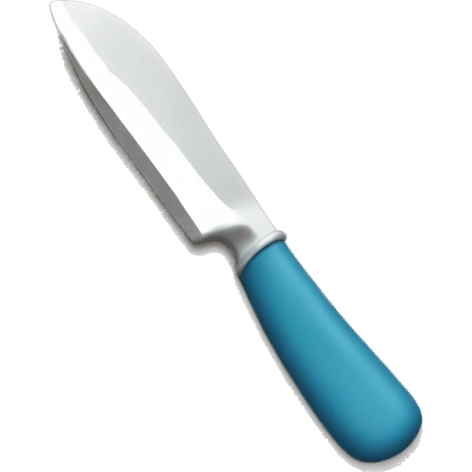 Create an emoji of a hand holding a plastic knife emoji
