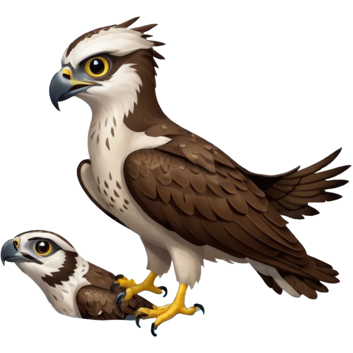 Osprey with fish emoji