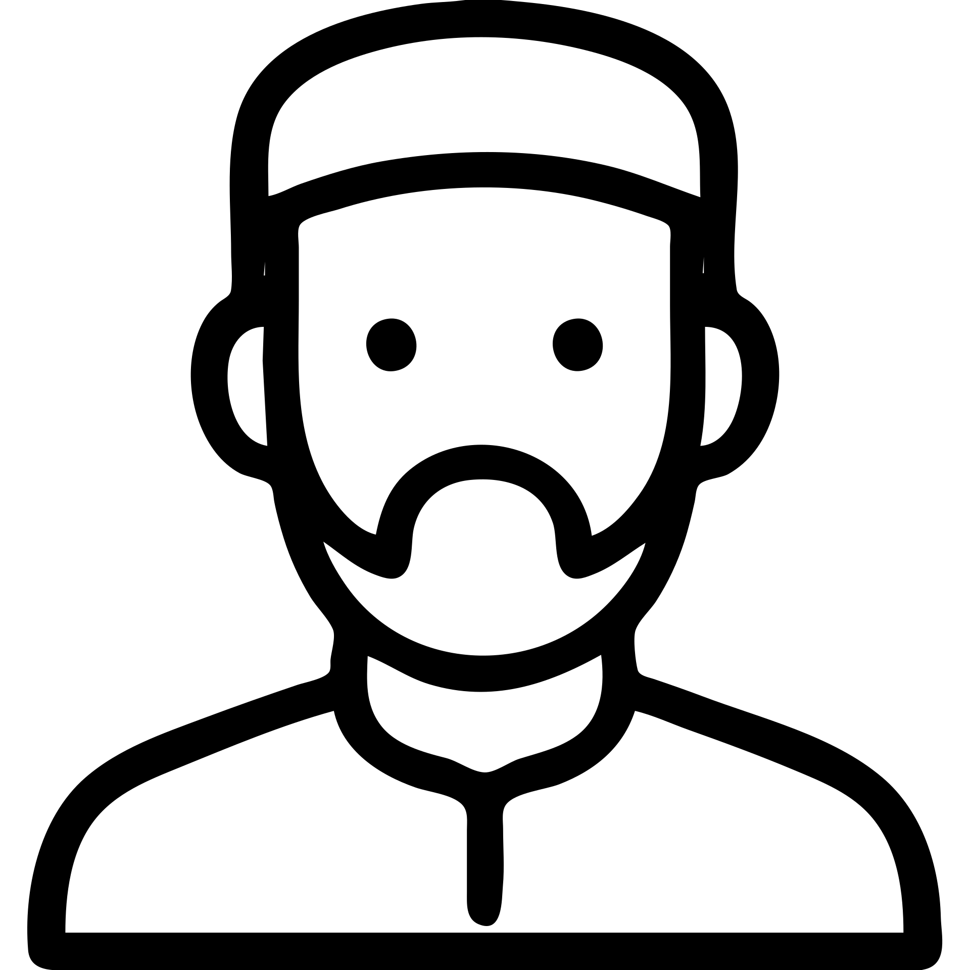 Muslim man with kufi cap, icon style, minimalistic, clear black outline, neutral colors emoji