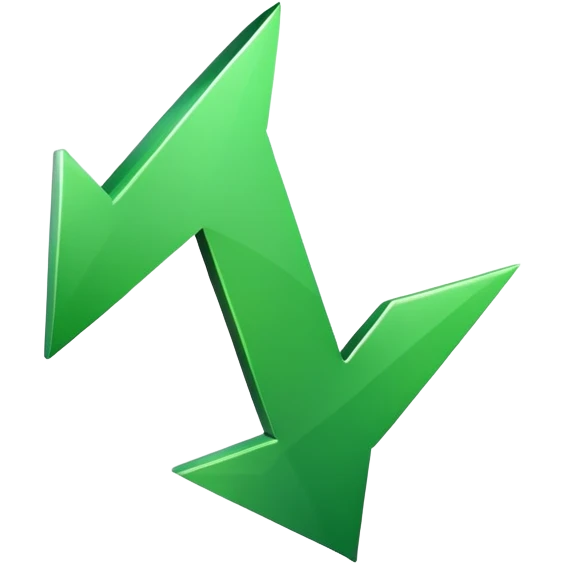 Green up arrow emoji