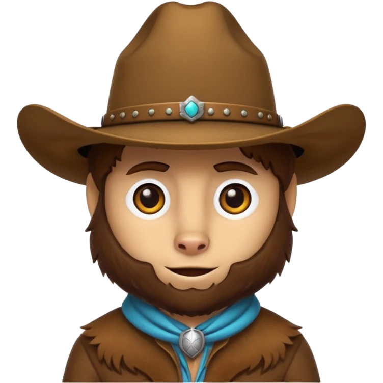 A wild beast wearing a cowboy hat  emoji
