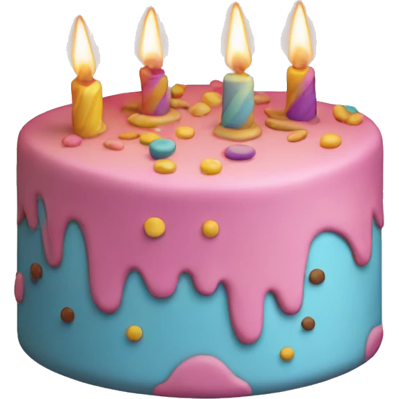 Birthday cake cookie emoji