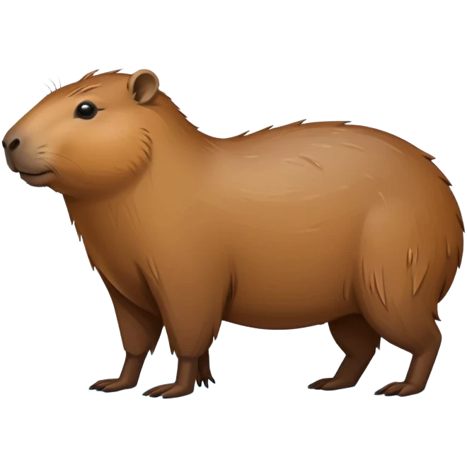 capibara de lado cuerpo entero  emoji