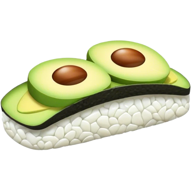 Avocado sushi cute emoji
