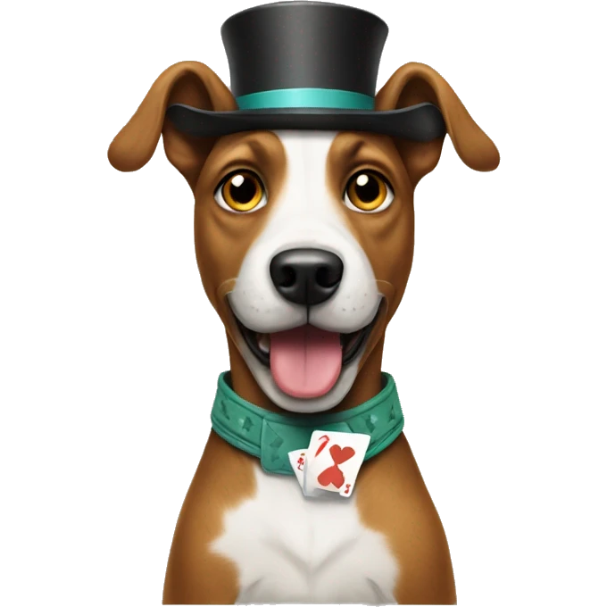 poker dog emoji