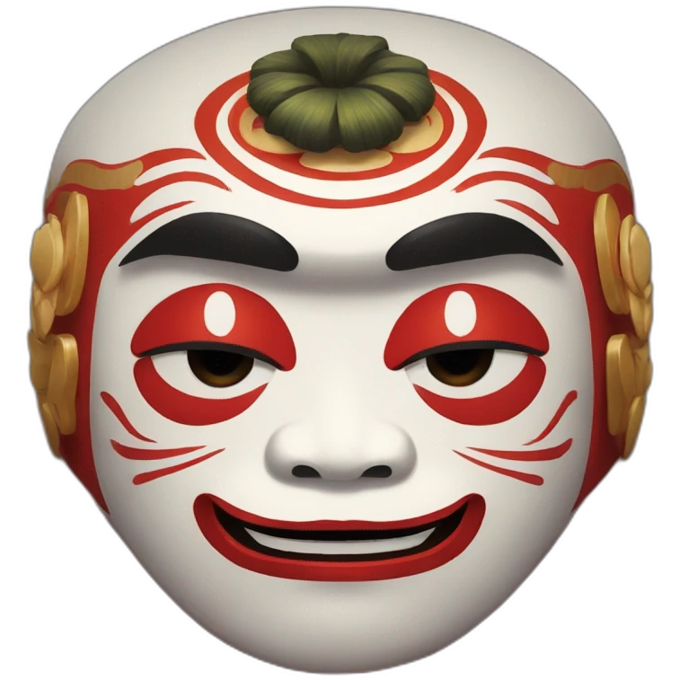 daruma paint KABUKI art emoji