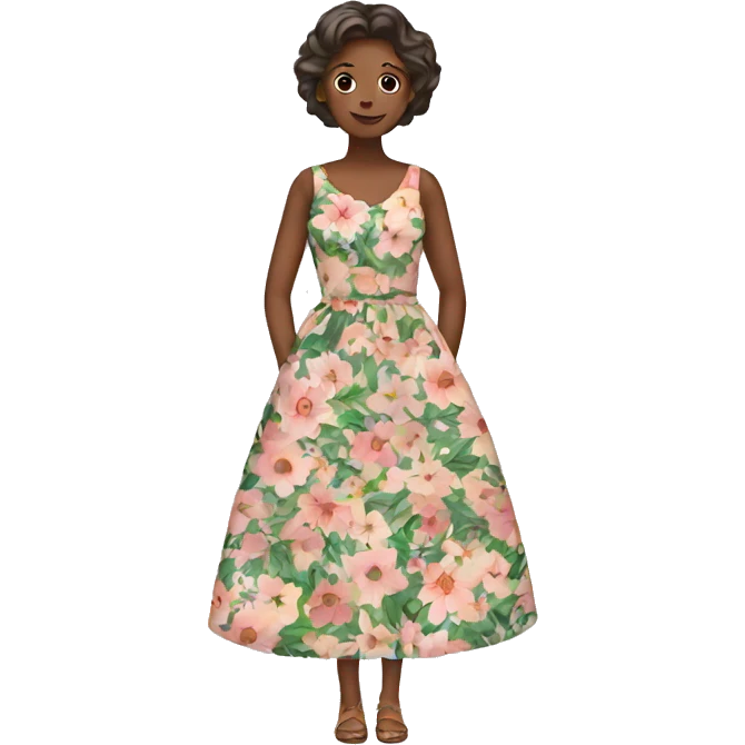 Floral dress emoji