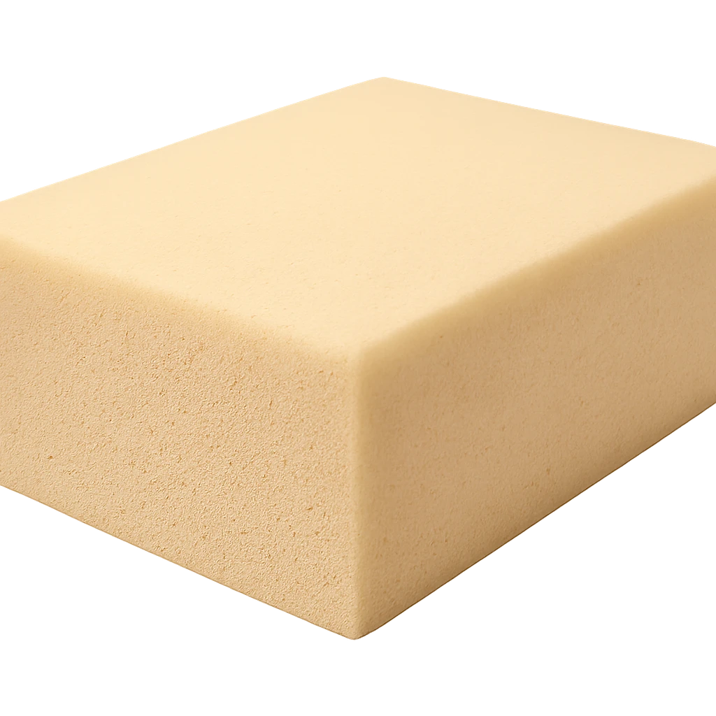 realistic foam block for sofa, soft texture, no background emoji
