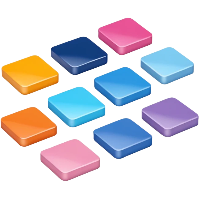 3D pantone colour spread emoji