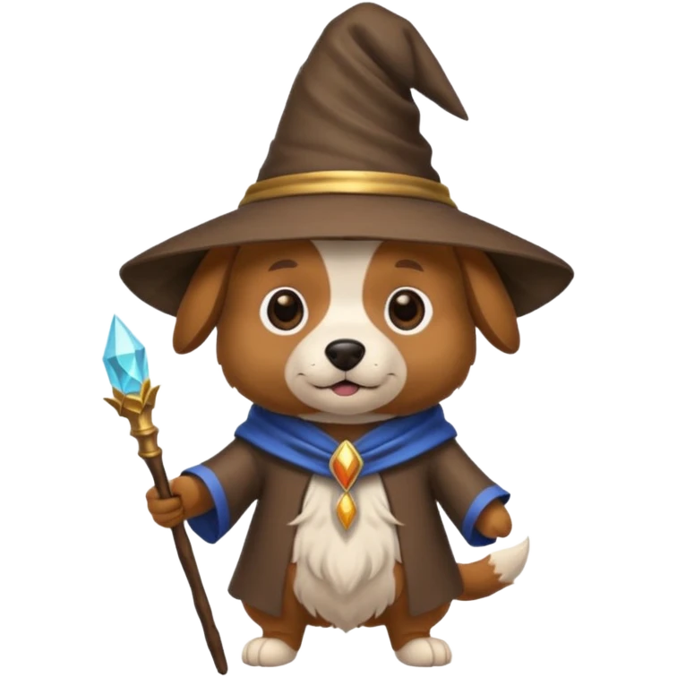 Dog wizard emoji
