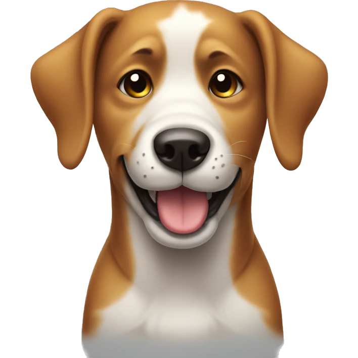 Dog , winking emoji