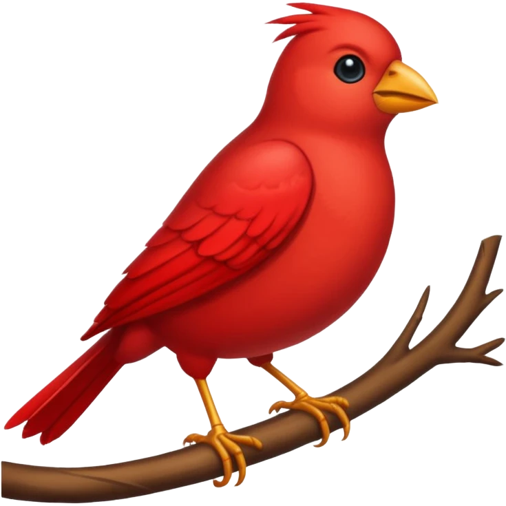 Red bird emoji