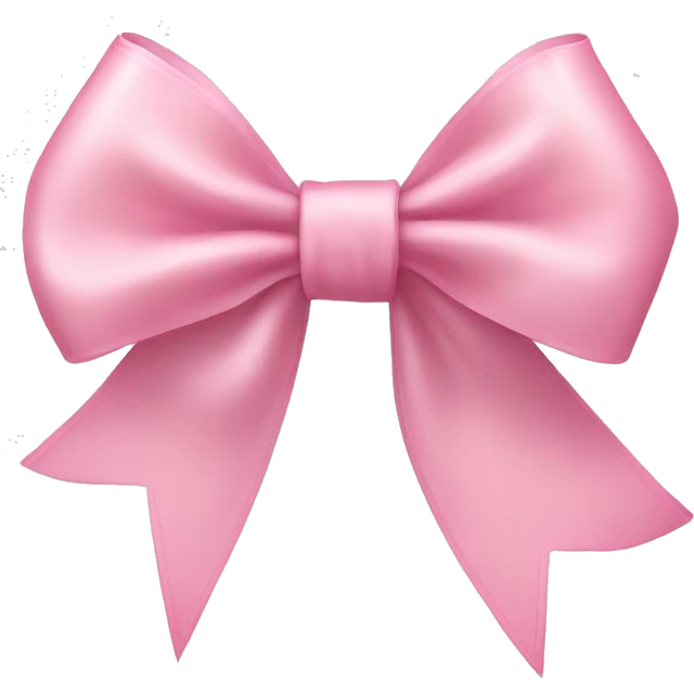 light pink ribbon bow emoji