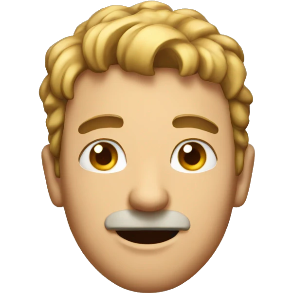 Guy mewing emoji