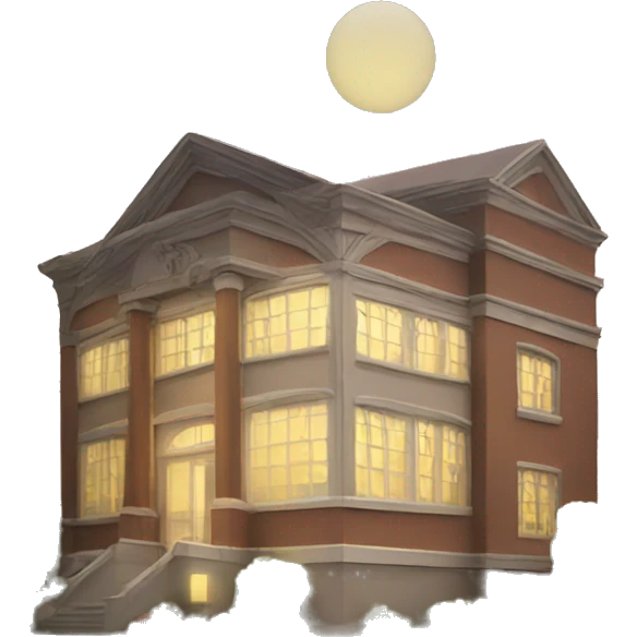 light school building at front emoji
