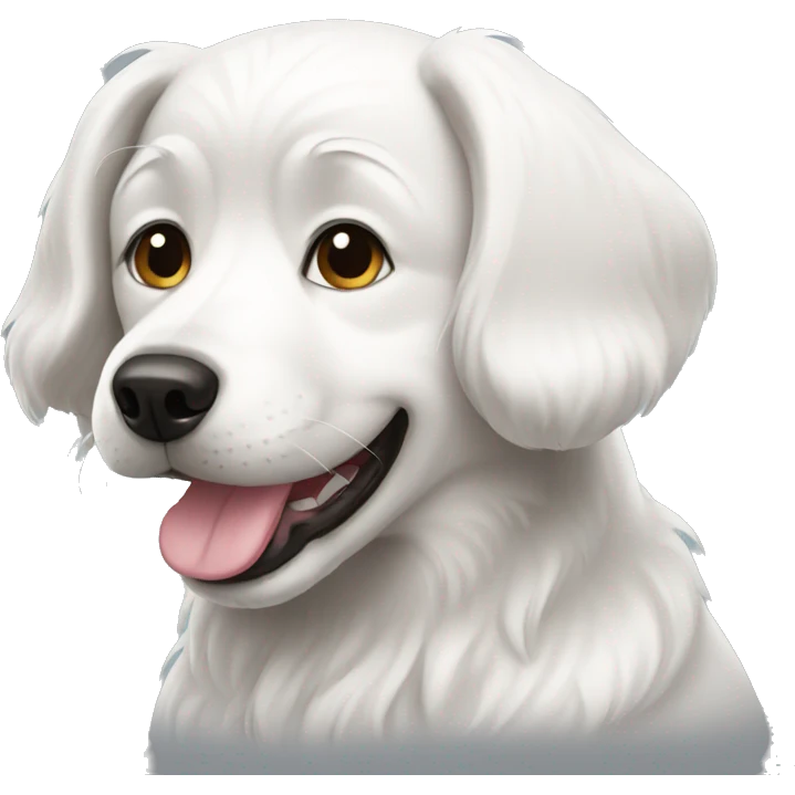 White dog emoji