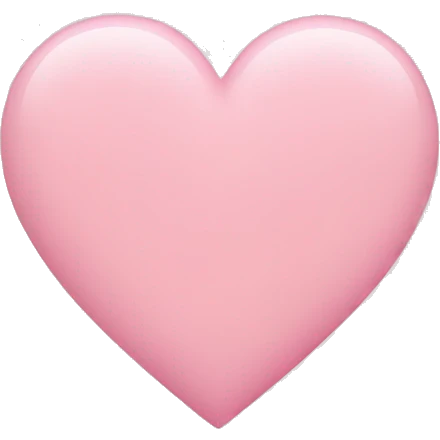 baby pink heart emoji