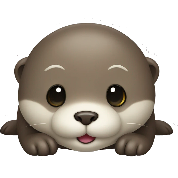 cute otter bowing emoji