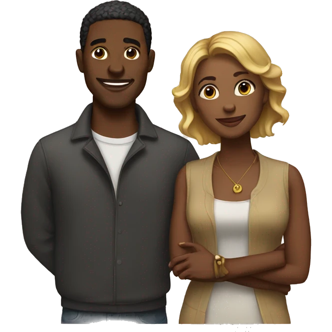 Black couple emoji