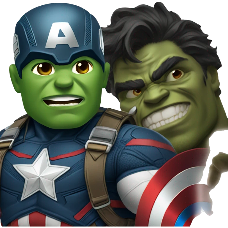 Captain America wirh hulk colo emoji