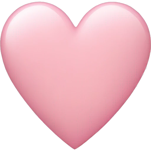 light pink heart emoji